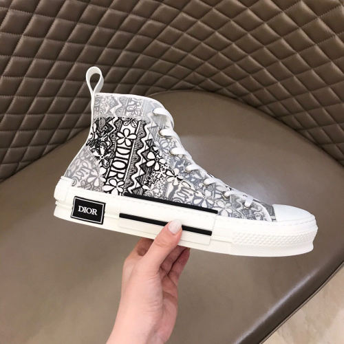 Dior Womens Mens Shoes Sneakers Luxury Brand Unisex Design B23 High-Top Sneaker with Box