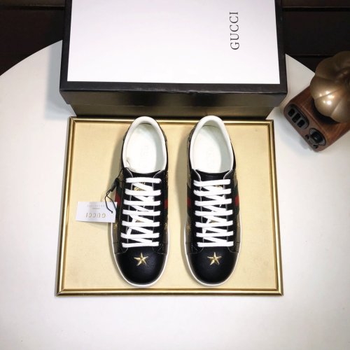 Gucci Womens Shoes Fashion Sneakers Lace-Up Luxury Brand Women's Ace Embroidered Sneaker with Original Box