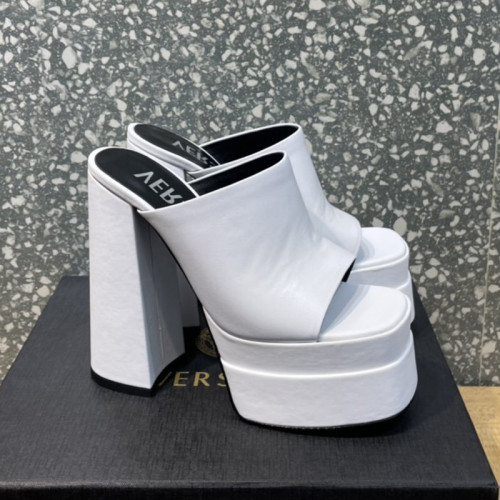 Versace Brand Womens Sandals Shoes Pumps Leather Big Size LA MEDUSA LEATHER PUMPS Design Luxury Brand Sandals for Women