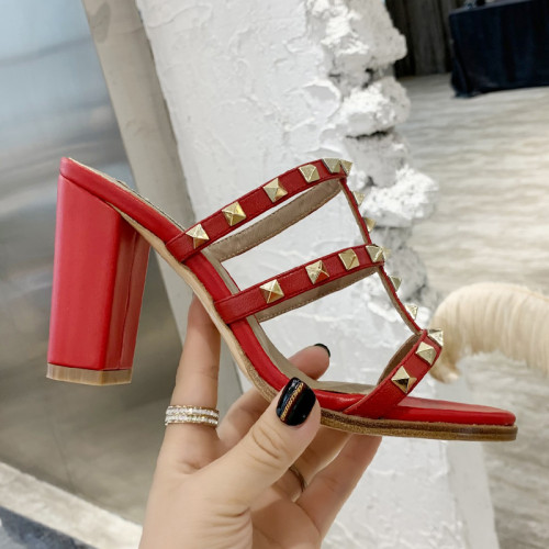 Valentino Women Shoes Mule Flip Flop Sandals ROMAN STUD SLIDE SANDAL IN QUILTED NAPPA with Original Box Luxury Brand