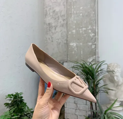 Valentino Women Shoes Mule Flip Flop Sandals VLOGO SIGNATURE CALFSKIN PUMP Flat Luxury Brand with Original Box