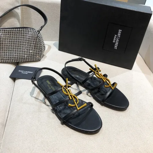 Saint Laurent YSL Womens Shoes Flat Sandals