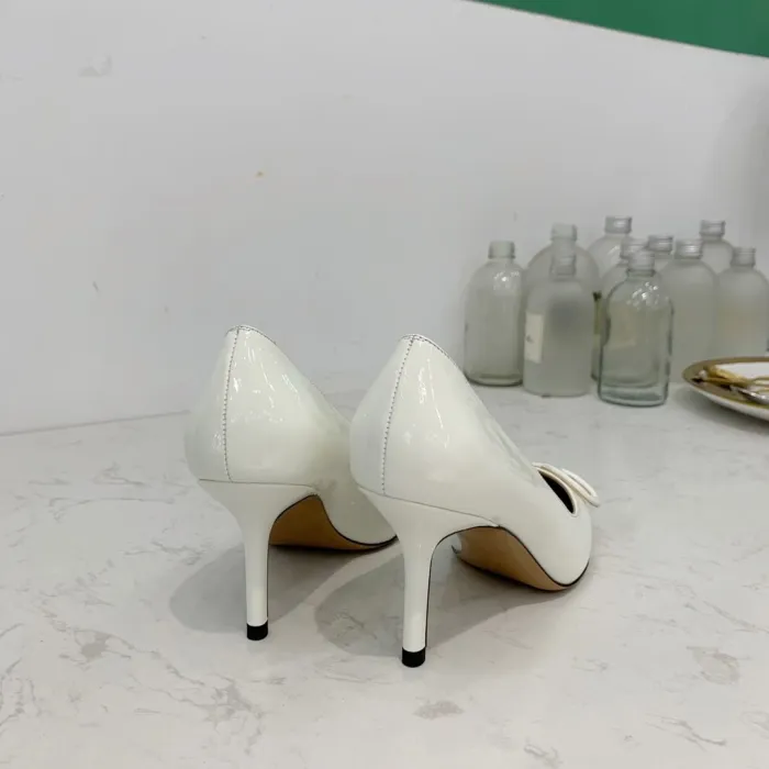 Valentino Women Shoes Mule Flip Flop Sandals VLOGO SIGNATURE CALFSKIN PUMP 80MM Luxury Brand with Original Box