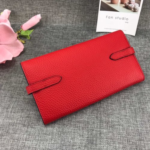Hermes Womens Mens Wallets Purse Kelly Bag Clutch Leather Design Coin Bag with Original Box