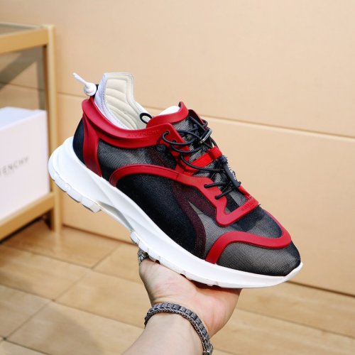 Givenchy Men Shoes Fashion Type Luxury Brand GIVENCHY SNEAKERS IN LEATHER WITH LATEX BAND with Original Box