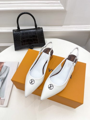 Louis Vuitton Womens Shoes Pumps Sandals Leather Design Luxury Brand Fashion Sandals with Original Box