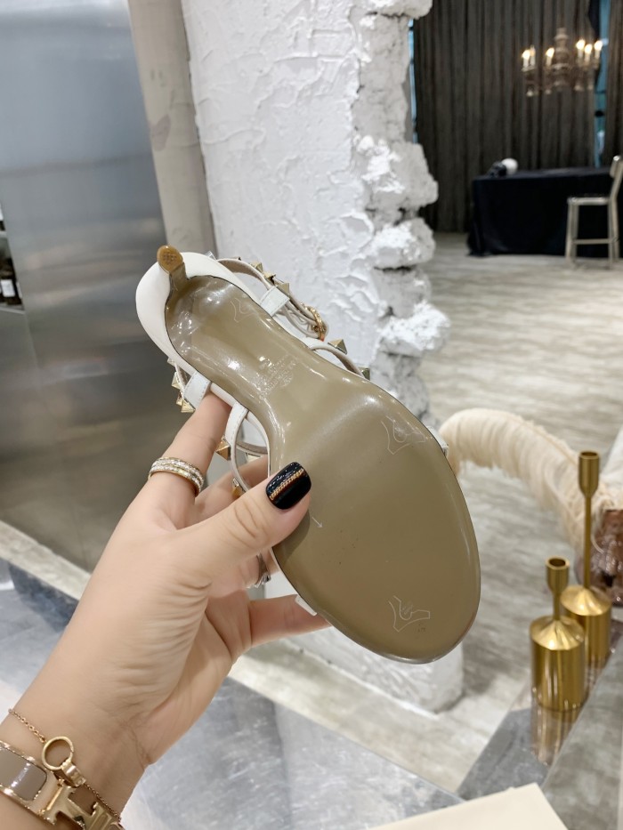 Valentino Women Shoes Mule Flip Flop Sandals ROMAN STUD SLIDE SANDAL IN QUILTED NAPPA with Original Box Luxury Brand