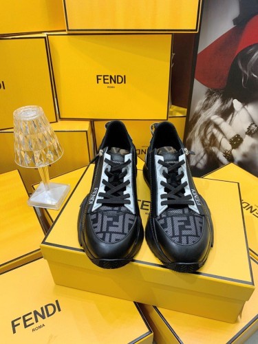 Fendi Mens Shoes Fashion Sneakers Luxury Brand Casual Fendi Flow Low-Top Sneakers Shoes for Men with Original Box