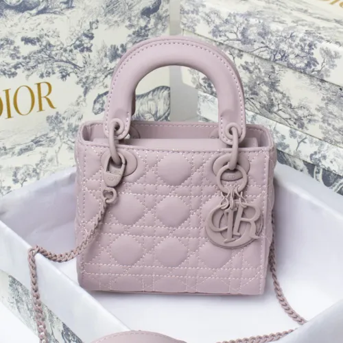 Dior Womens Bags Handbags Luxury Fashion MINI LADY DIOR BAG M0505OWCB_M323 with Original Box