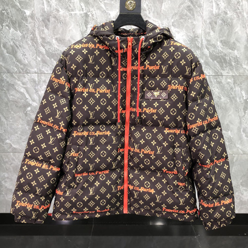 Louis Vuitton Design Mens Womens Winter Windprood Down Jackets Keep Warm 90% White Duck Down