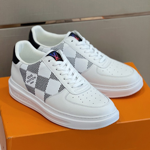 Louis Vuitton Men Shoes Fashion Sneakers RIVOLI Beverly Hills SNEAKER Luxury Brand Casual Shoes with Original Box