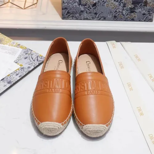 Dior Women Shoes Luxury Brand Design Dior Espadrille Nude Mesh Embroidery Womens Shoes with Original Box