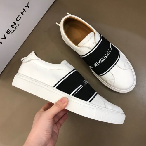 Givenchy Men Shoes Fashion Type Luxury Brand GIVENCHY SNEAKERS IN LEATHER WITH LATEX BAND with Original Box