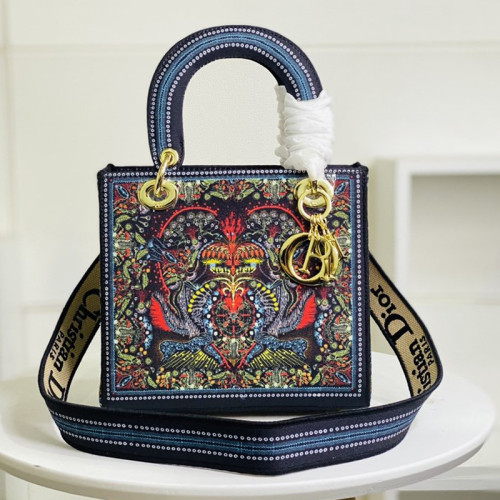 Dior Womens Bags Handbags Luxury Fashion MEDIUM LADY D-LITE BAG with Original Box