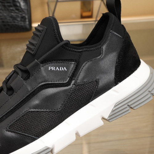 Prada Men Shoes Luxury Brand Sneakers Twist Technical Fabric Sneakers