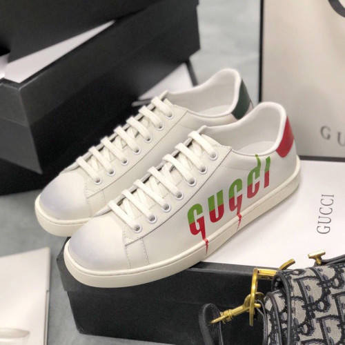 Gucci Womens Shoes Fashion Sneakers Lace-Up Luxury Brand Women's Ace Embroidered Sneaker with Original Box
