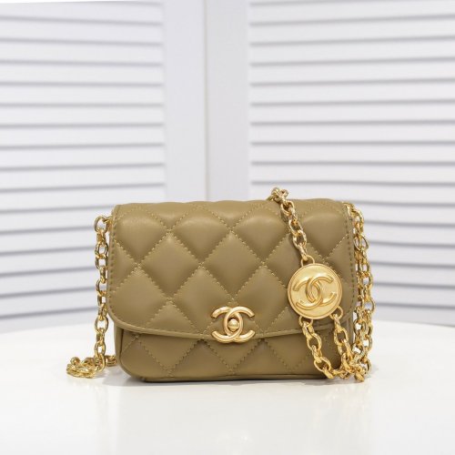 Chanel Womens Bags Small Flap bag Lambskin & Gold-Tone Metal
