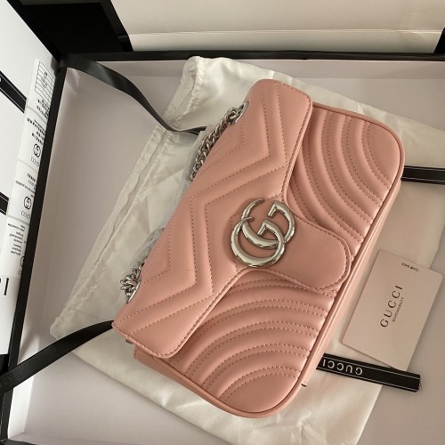 Gucci Womens Bags Shoulder Messenger Bag Luxury Brand Small GG Marmont bag with Original Box