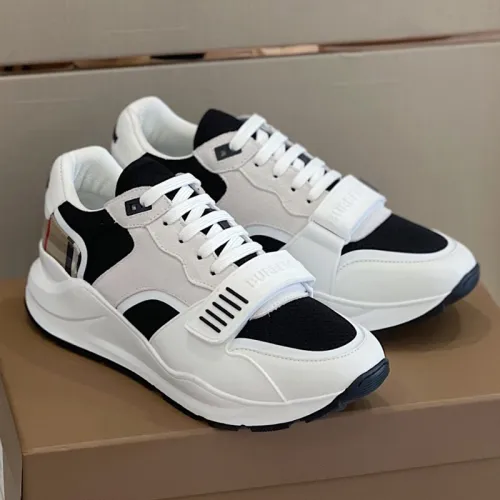 Burberry Men Shoes Fashion Sneakers Luxury Brand Vintage Cotton Sneaker with Original Box