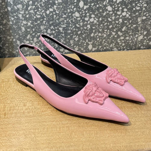 Versace Brand Womens Sandals Shoes Pumps Leather Big Size LA MEDUSA LEATHER PUMPS Design Luxury Brand Sandals for Women