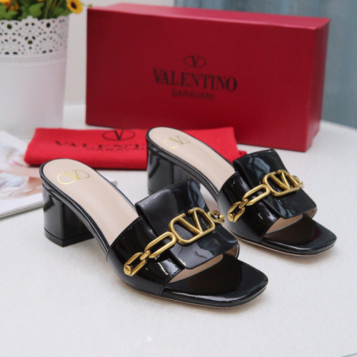 Valentino Womens Shoes Vlogo Sandals Mid Heels Mules 5.5cm