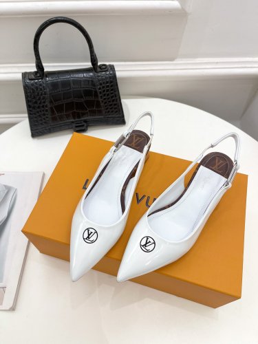 Louis Vuitton Womens Shoes Pumps Sandals Leather Design Luxury Brand Fashion Sandals with Original Box