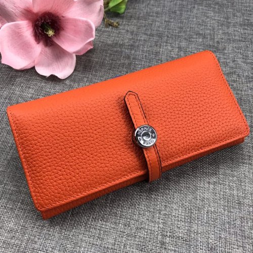 Hermes Womens Mens Wallets Purse Bag Clutch Leather Design Coin Bag with Original Box