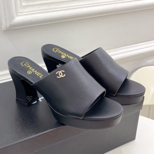Chanel Womens Shoes Sandals Slippers Luxury Brand Design with Original Box Women Slippers 7cm Heel