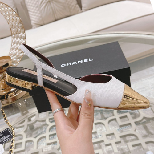 Chanel Womens Shoes Sandals Slingbacks Luxury Brand Design with Original Box Women Slippers Slingback 2cm Heel