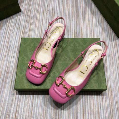 Gucci Womens Shoes Low-heel Slingback with Horsebit 2.5cm