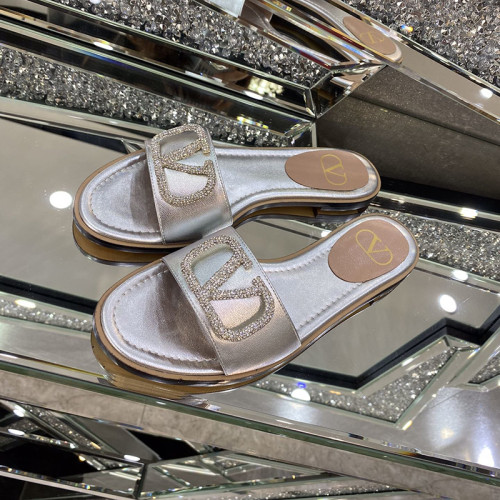 Valentino Womens Shoes Flat Mule Sandals