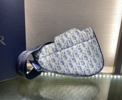 Dior Mens Womens Bags Shoulder Messenger Bags Luxury Brand Dior SADDLE BAG Dior Oblique Jacquard with Original Box