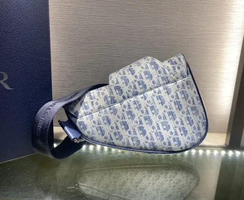 Dior Mens Womens Bags Shoulder Messenger Bags Luxury Brand Dior SADDLE BAG Dior Oblique Jacquard with Original Box