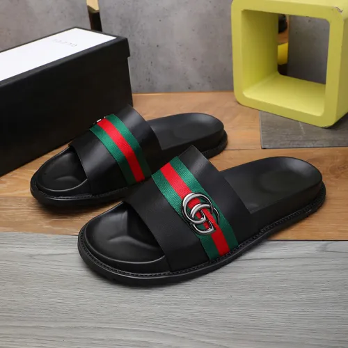 Gucci Mens Shoes Fashion Mule Luxury Brand Slides