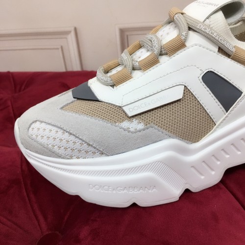 Dolce&Gabbana Men Shoes Sneakers Luxury Brand Mixed-material Daymaster sneakers with DG logo CS1941AQ7098B706