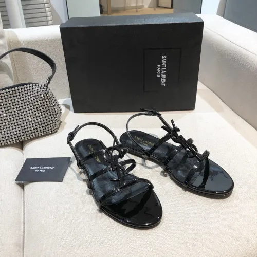 Saint Laurent YSL Womens Shoes Flat Sandals