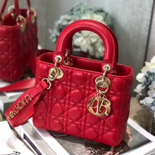 Dior Womens Bags Handbags Luxury Fashion LADY DIOR D-LITE BAG with Original Box