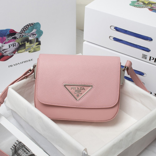 Prada Womens Bag Saffiano Leather Prada Ldentity Shoulder Bag