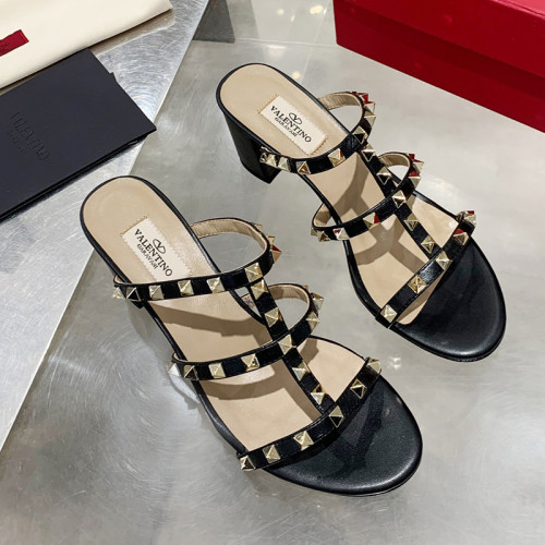 Valentino Women Shoes Mule Flip Flop Sandals ROMAN STUD SLIDE SANDAL IN QUILTED NAPPA with Original Box Luxury Brand