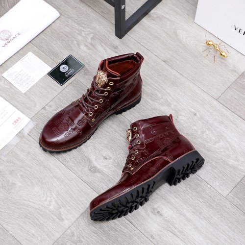 Versace Men Shoes Boots Fashion Design Luxury Brand