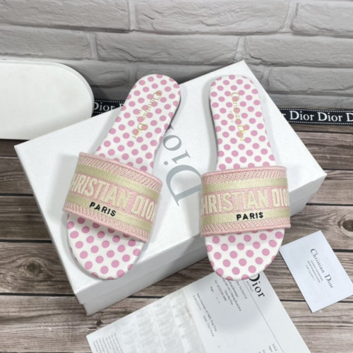 Dior Women Shoes Mule DWAY SLIDE Luxury Brand Womens Sandals Slippers with Original Box