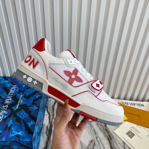 Louis Vuitton Men Shoes Fashion Sneakers Design Luxury Brand LV TRAINER SNEAKER with Original Box