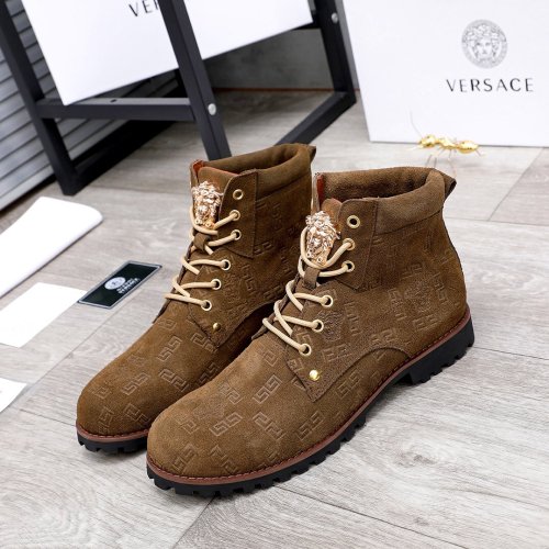 Versace Men Shoes Boots Fashion Design Luxury Brand
