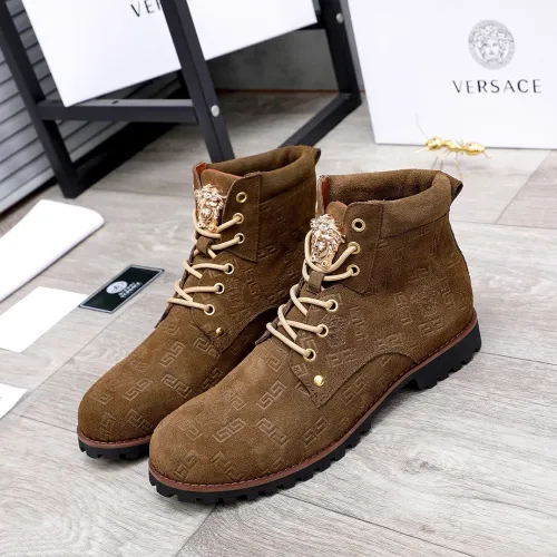 Versace Men Shoes Boots Fashion Design Luxury Brand