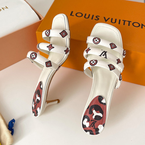 Louis Vuitton Womens Shoes Sandals Slippers Luxury Brand REVIVAL APPEAL MULE 1A93WI calf leather with Original Box 5.5cm Heel