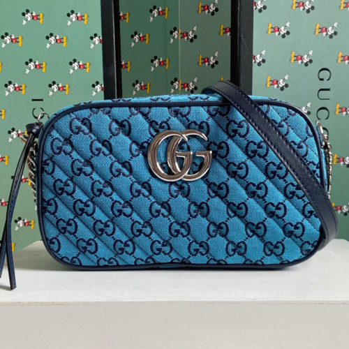 Gucci Womens Bags GG Marmont small matelassé shoulder bag Luxury Brand with Original Box 447632 DTD1T 1000