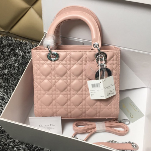 Dior Womens Bags Handbags Luxury Fashion MEDIUM LADY D-LITE BAG with Original Box