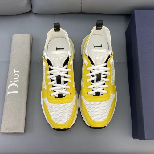 Dior Men Shoes Fashion B25 RUNNER SNEAKER Black Dior Oblique Canvas And Suede with Original Box
