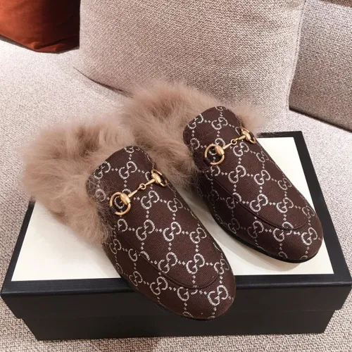 Gucci Womens Shoes Casual Loafers Design Luxury Brand Leather Princetown with Original Box