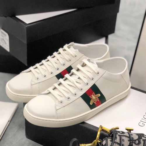 Gucci Womens Shoes Fashion Sneakers Lace-Up Luxury Brand Women's Ace Embroidered Sneaker with Original Box